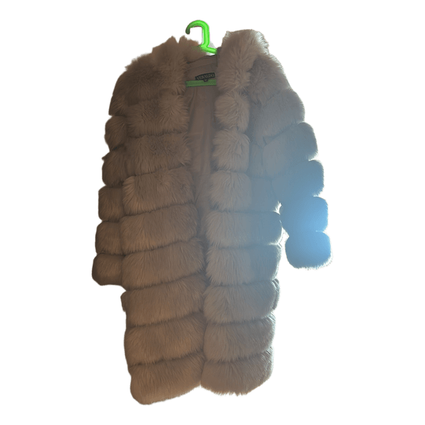 Veraldo grå faux fur frakke