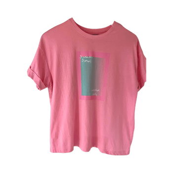 Vaalea pinkki t-paita