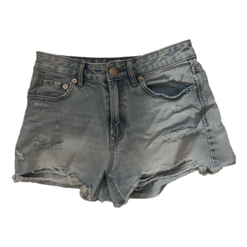 Stradivarius distressed denim shorts