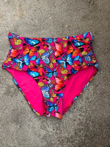 Butterfly print bikini bottoms