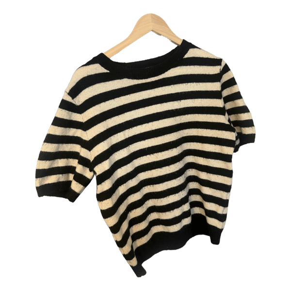 H&m Striped knit short sleeve