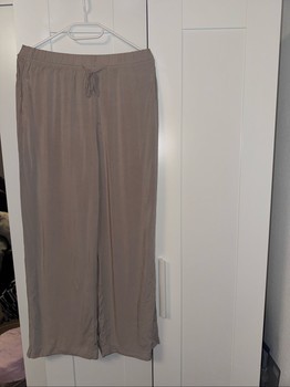 Beige weite Hose H&M