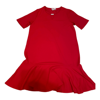 Red mini dress