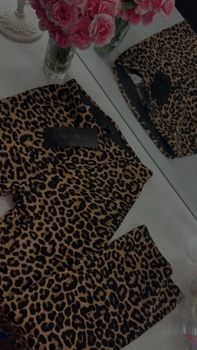 Amisu leopard print trousers