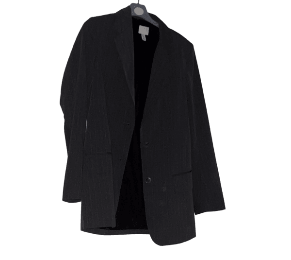 Mørkegrå oversized blazer