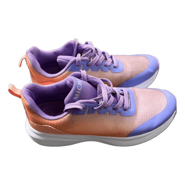 Lilla og orange sneakers