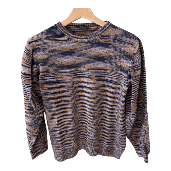 Missoni Vintage Pullover / Dam (S/M) – Multicolor Space-Dye Randig Stickning