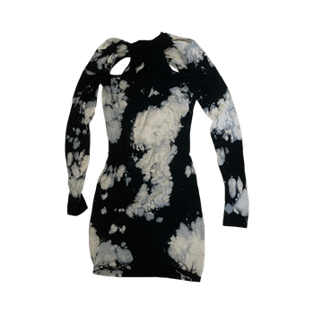 Tie-dye bodycon dress