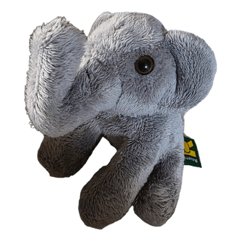 Grey elephant plush toy