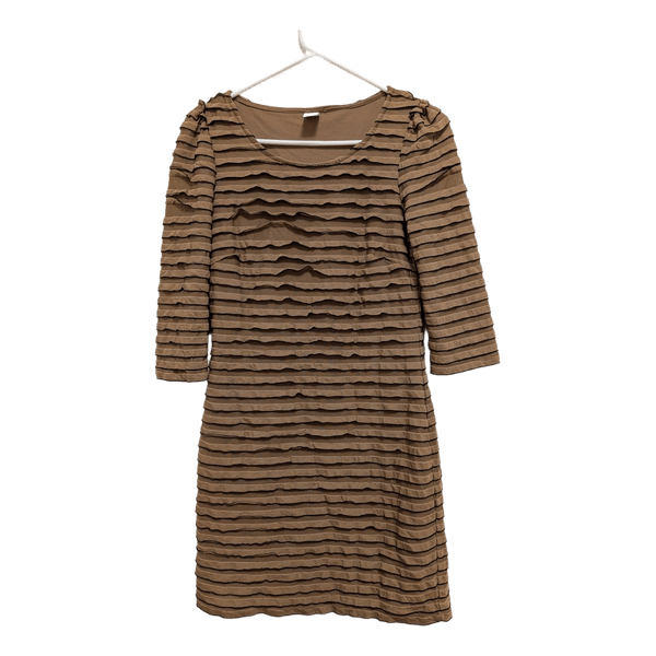 Vila brown striped dress