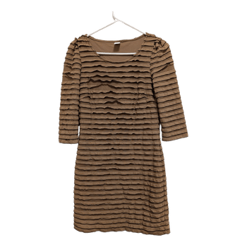 Vila brown striped dress
