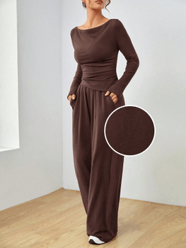 Fleece long sleeve top and pants