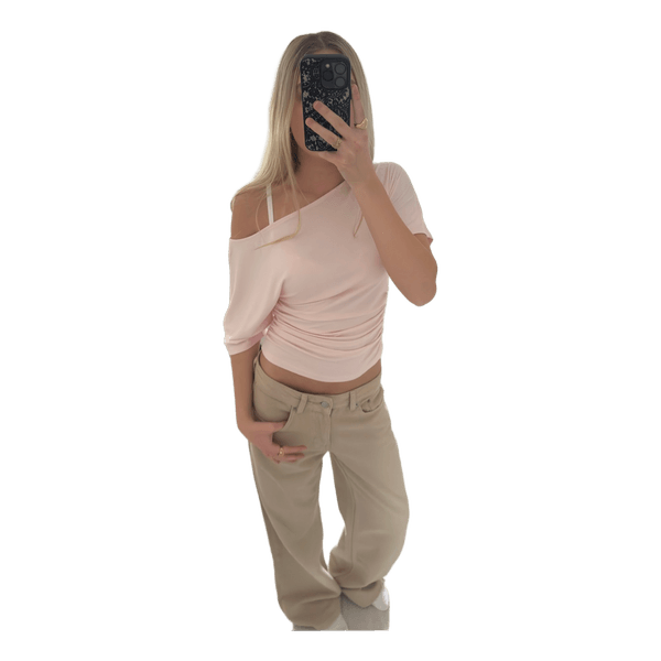 Lyserød bluse