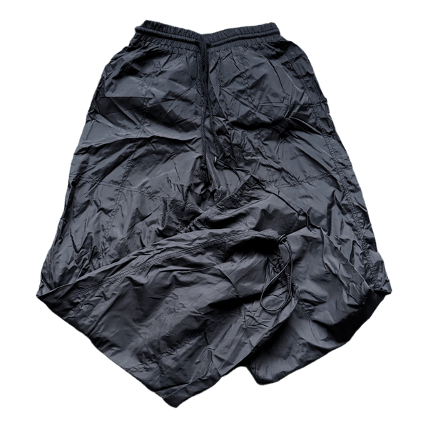 Black parachute trousers