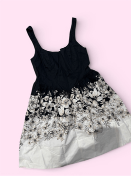 Black floral dress