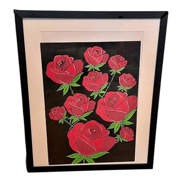 Painting - « Passion de velours »