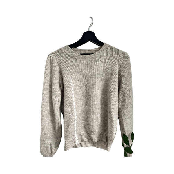 Beige knitted sweater