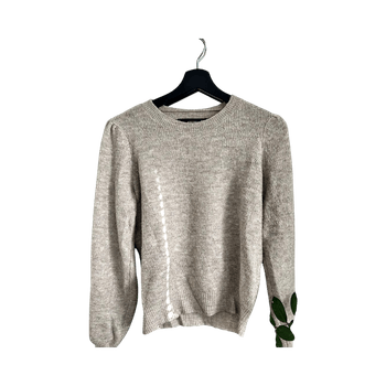 Beige knitted sweater