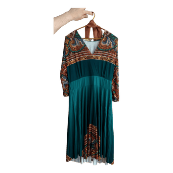Mosaic print midi dress