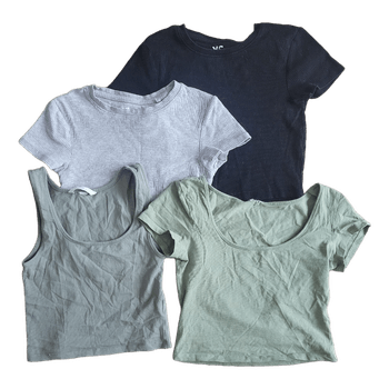 Set of four crop tops