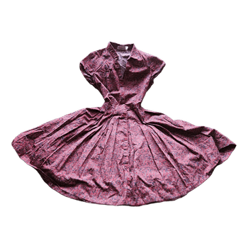 Red vintage swing dress