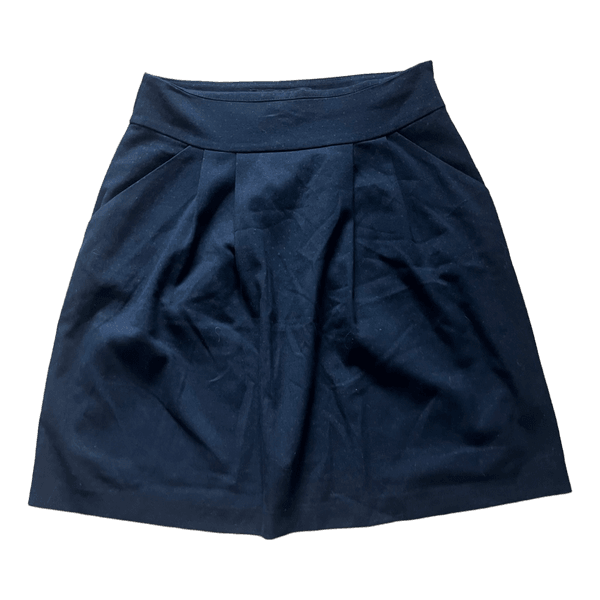 Monton black pleated mini skirt