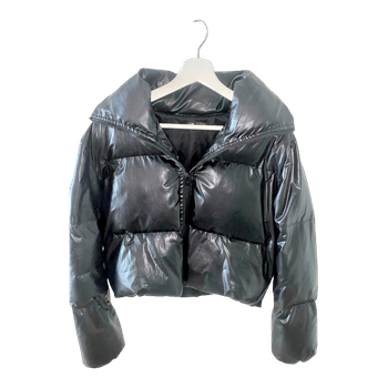 Black puffer jacket