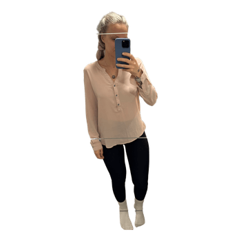Vaaleanpunainen paitapusero