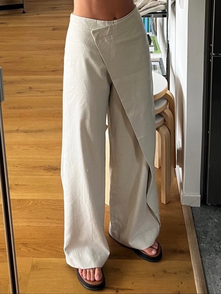 Zara linen mix trousers