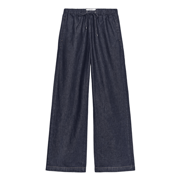 Mørkeblå wide leg jeans
