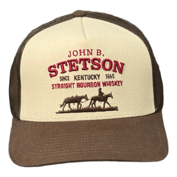 Stetson brown trucker cap