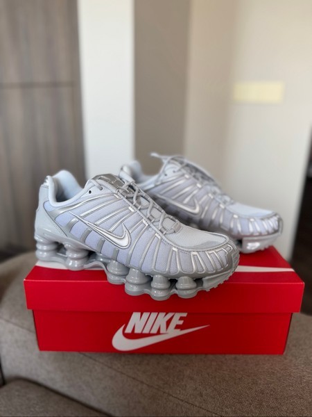Nike Shox TL silver sneakers