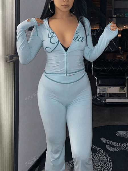Women's lounge set hoodie pants