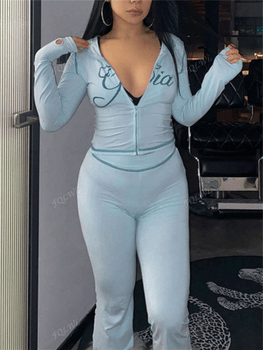 Women's lounge set hoodie pants