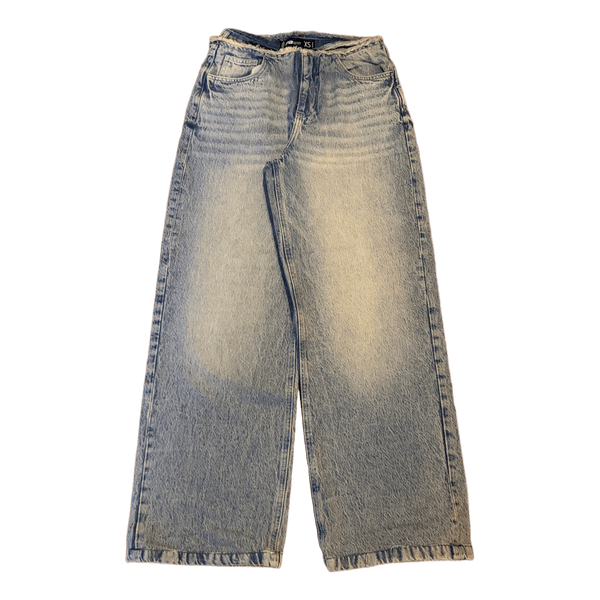 Blue denim jeans