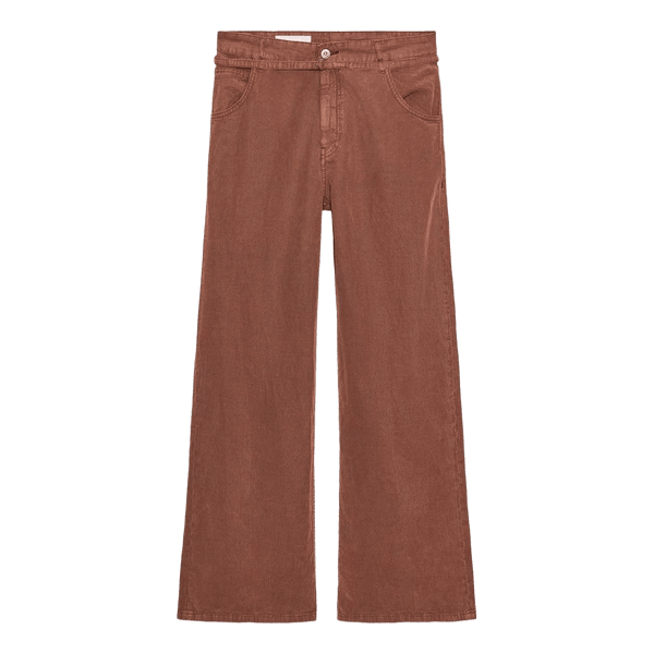 Brune wide-leg bukser