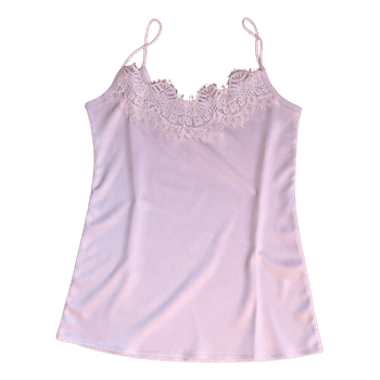 Pink lace camisole