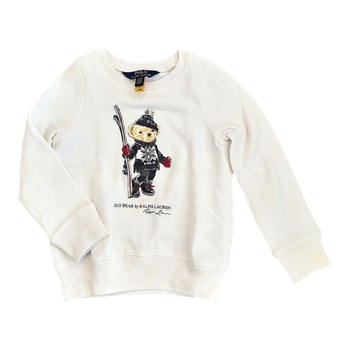 Polo Ralph Lauren, White Polo Bear sweatshirt