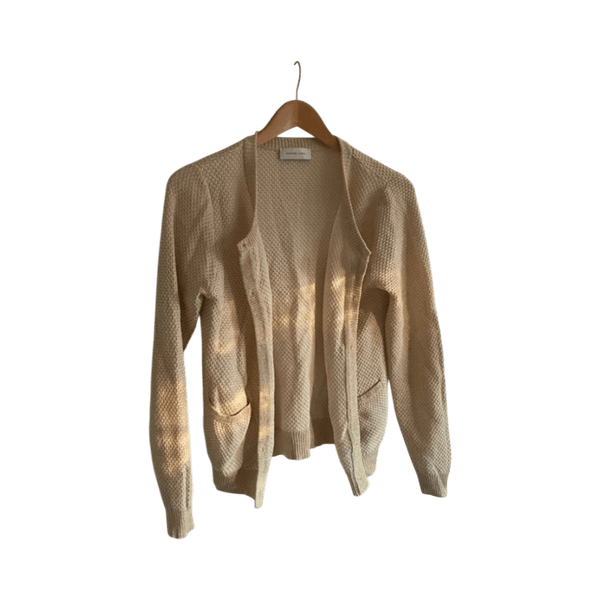Beige neuletakki