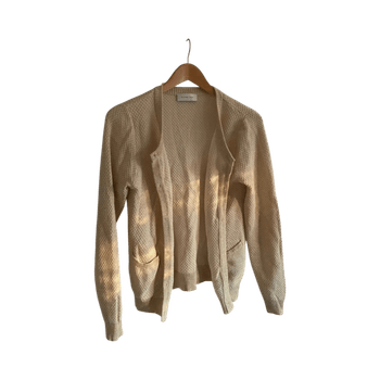 Beige neuletakki