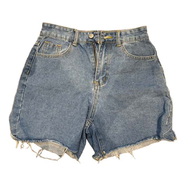 Blå denimshorts