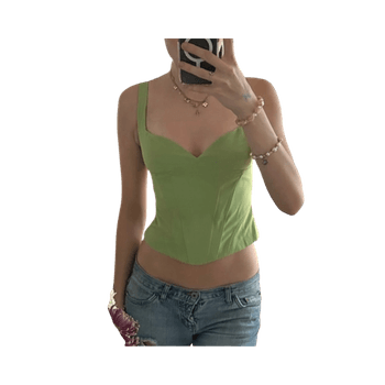 Green corset top