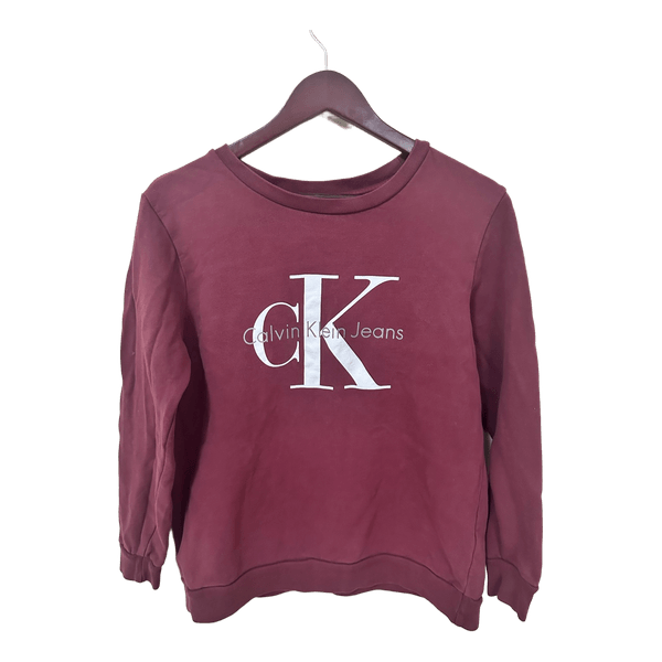 Burgundy Calvin Klein sweatshirt