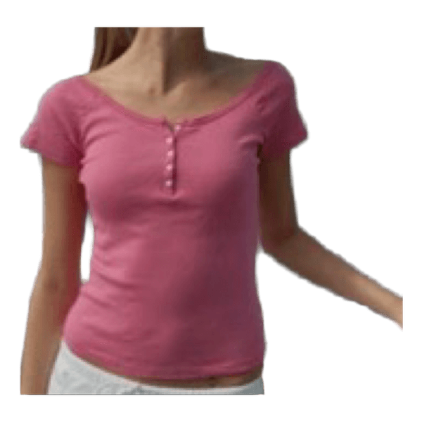 Lyserød kortærmet t-shirt