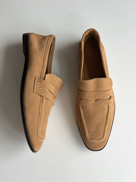 Mango real suede loafers