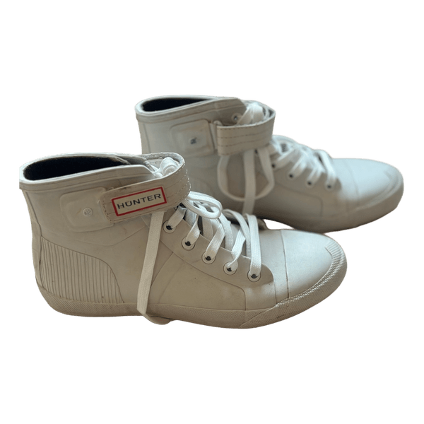 White Hunter high top sneakers