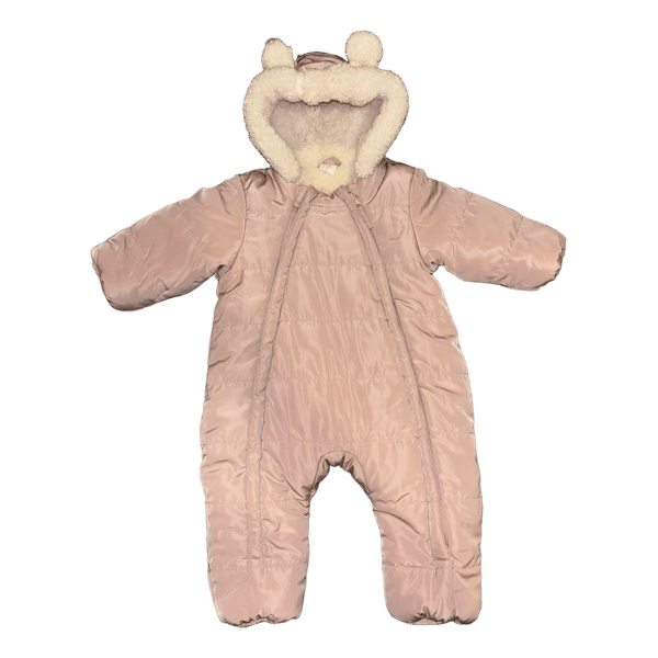 Pink fleece lined snowsuit