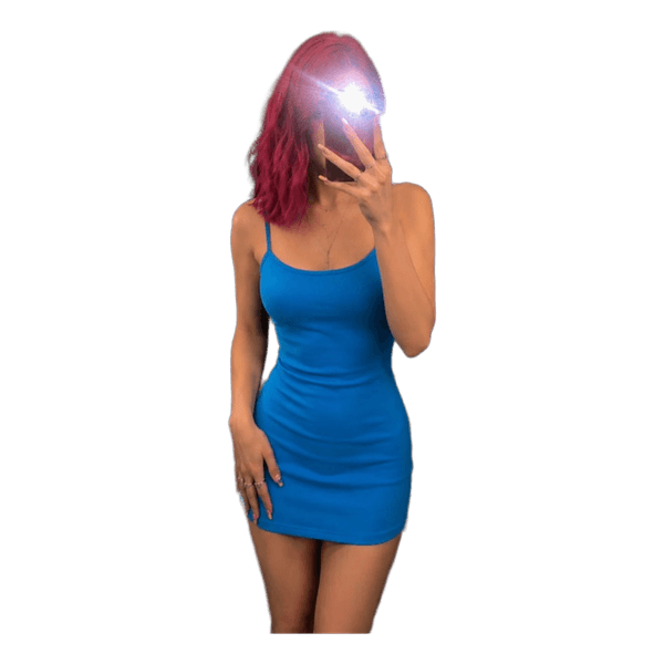 Blue mini dress