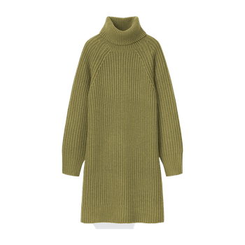 Low Gauge Turtleneck Mini Dress