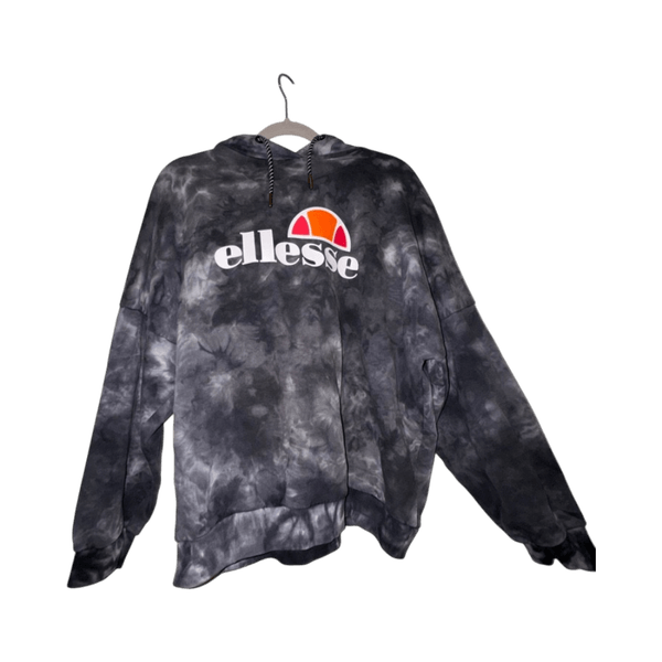 Harmaa tie-dye huppari